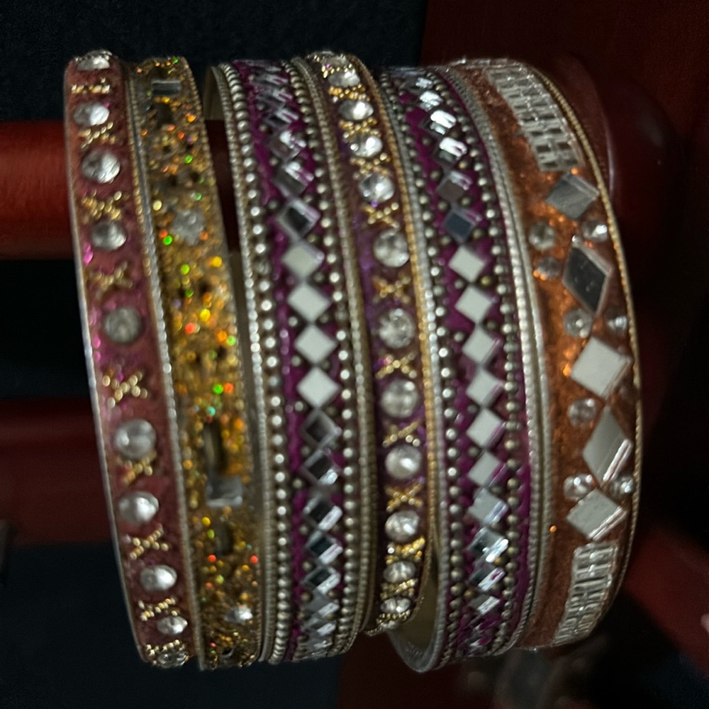 Six Bangles - multiple colors